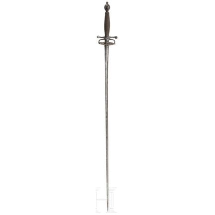 Une épée française à poignée ciselée, vers 1720  
