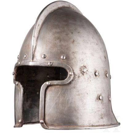 Una barbuta italiana in stile anni '60 del XV seco
