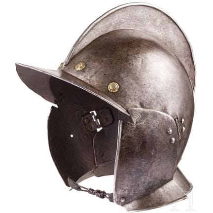 Un burgonetta tedesca annerita, 1600 circa  
Calot