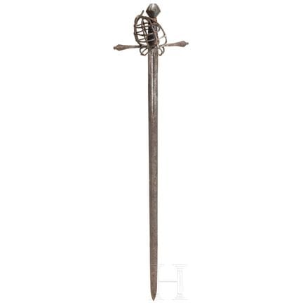 Épée autrichienne à poignée en osier, vers 1580  
