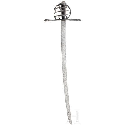 An Austrian basket hilt saber, fin du 16e siècle  