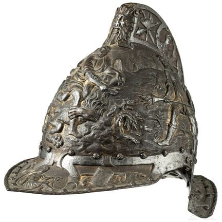 Un burgonetto da parata italiano in stile rinascim