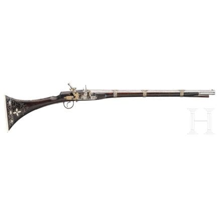A Miquelet-lock carbine (Moukhala), Morocco, 19th 