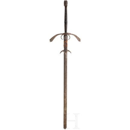 Spada tedesca a due mani in stile del 1600 circa, 