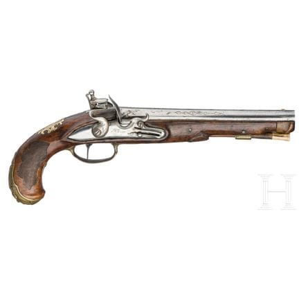 A flintlock pistol, P. Poser in Prague  
Oktagonal
