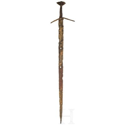 Une épée de chevalier allemande, vers 1100  
Lame 