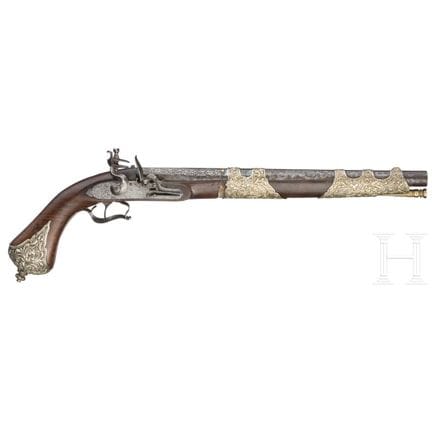 A flintlock pistol for the oriental market, Moutie