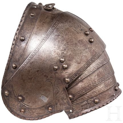 Un pauldron inciso della Germania meridionale, 157