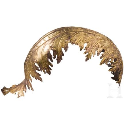Montatura decorativa per una barbuta da parata ven