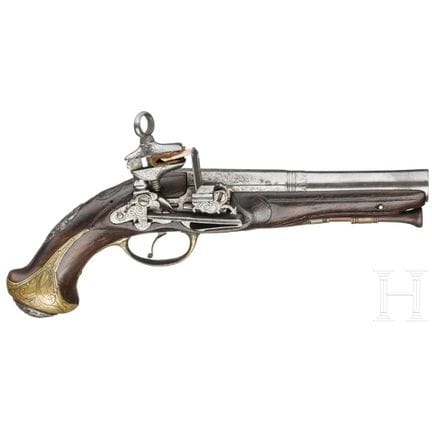 Miquelet-lock travel pistol, probably Naples, circ