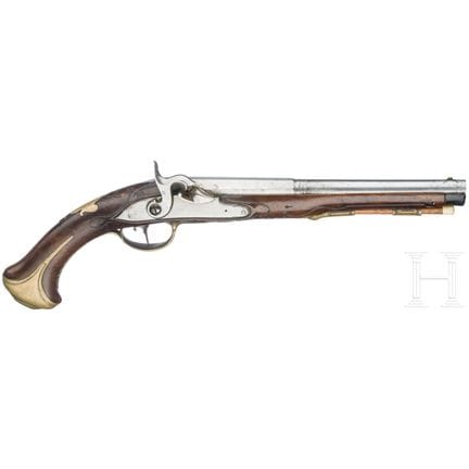 A South German percussion pistol, circa 1780  
Okt