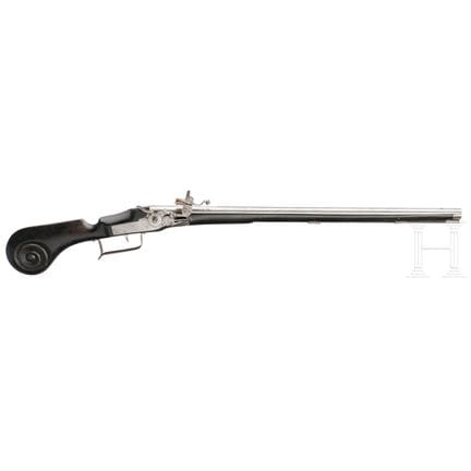 A paddle-butt wheellock carbine in the style of ci