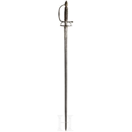 Épée de campagne flamande ou française, vers 1710/