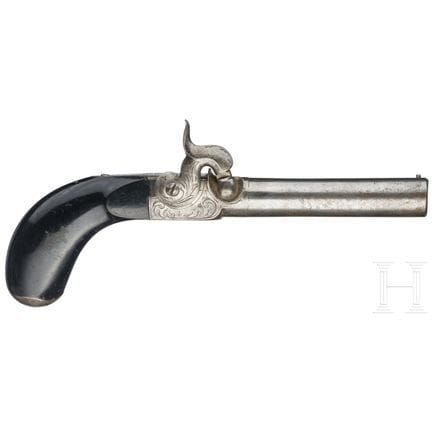 A pair of percussion pocket pistols, Liége, circa 