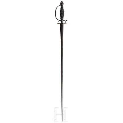 Une petite épée militaire britannique, vers 1730  