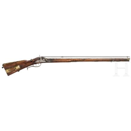 A German converted percussion target rifle, circa 
