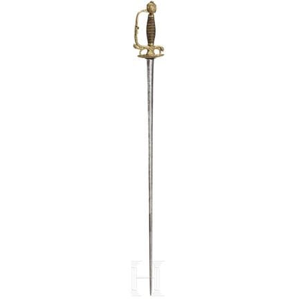 Une petite épée militaire française, vers 1720  
L