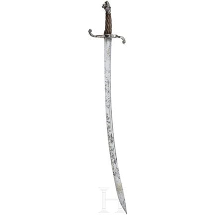 Sabre suisse à pommeau en forme de tête de lion, v