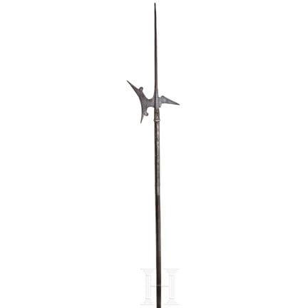 Une hallebarde allemande, vers 1570  
Pointe de ch