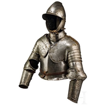 Armatura italiana leggera, 1590 circa  
Elmo con c