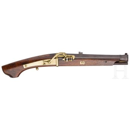 A Japanese matchlock pistol, Edo period  
Achtkant
