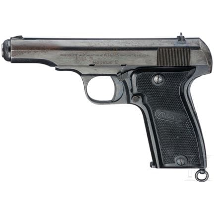 A MAB Mod. D  
Calibre 7,65 mm Browning, n° 342496