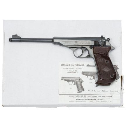 Un Manurhin modèle PP Sport  
Calibre .22lr, n° 58