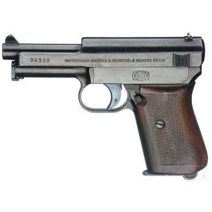 Un Mauser modèle 1914, vers 1925  
Calibre 7,65 mm