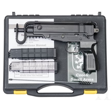 Une arme légère tchèque, modèle Sa vz 61, dans son