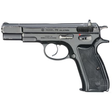 A CZ Mod. 75  
Calibre 9 mm Luger, n° 133425, numé