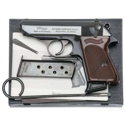 Un Walther PPK-L,  
calibre 7,65 mm Browning, n° 5