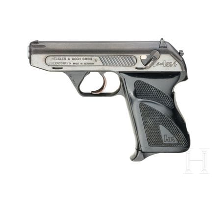 一把赫克勒&amp;科赫 HK 4 型手枪  
口径 9mm Browning K，编号 16546