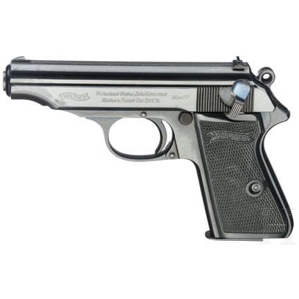 Un Walther ZM mod. PP  
Calibre 7,65 mm Browning, 
