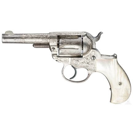 Un Colt modèle 1877 « Thunderer », avec étui  
Cal