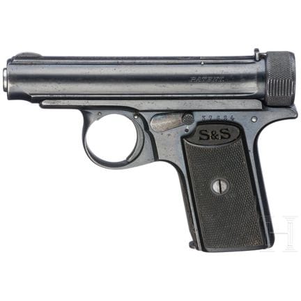 A Sauer &amp; Sohn, modèle 13  
Calibre 7,65 mm Br