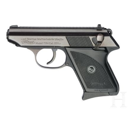 Un Walther modèle TPH  
Calibre .22lr, n° 263950, 