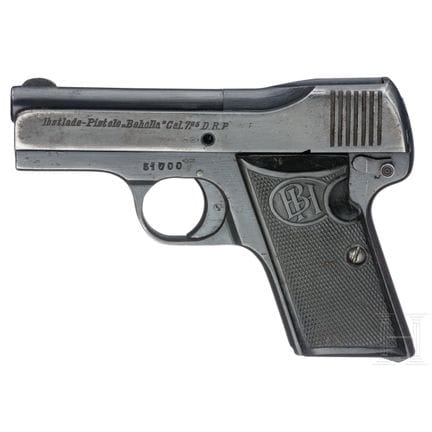 Un Stenda modèle « Beholla »  
Calibre 7,65 mm Bro