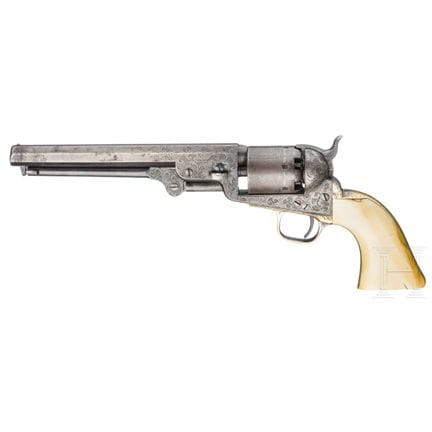 Una Colt Navy mod. 1851  
Calibro .36 (polvere ner