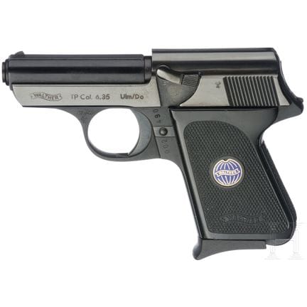 Un Walther modèle TP  
Calibre 6,35 mm Browning, n
