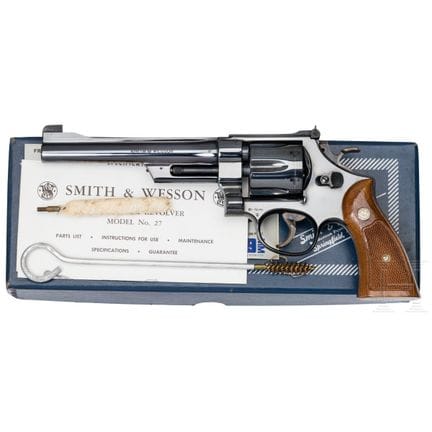 史密斯-韦森（Smith &amp; Wesson）Mod. 27-2型，原厂包装  
口径 .35