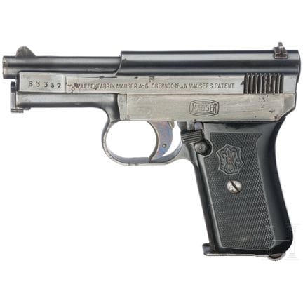 Un Mauser modèle 1910/14  
Calibre 6,35 mm Brownin