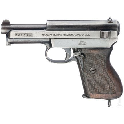 Un Mauser modèle 1914/34  
Calibre 7,65 mm Brownin