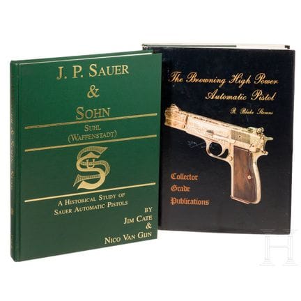 Due libri: "The Browning High Power"; "J.P. Sauer 