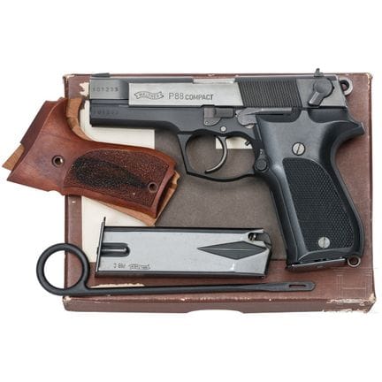 Un Walther Mod. P 88 Compact  
Calibre 9 mm Luger,