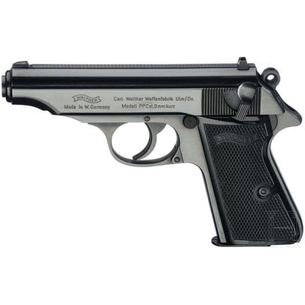 Un Walther (Ulm) modèle PP, 1972  
Calibre 9 mm Br