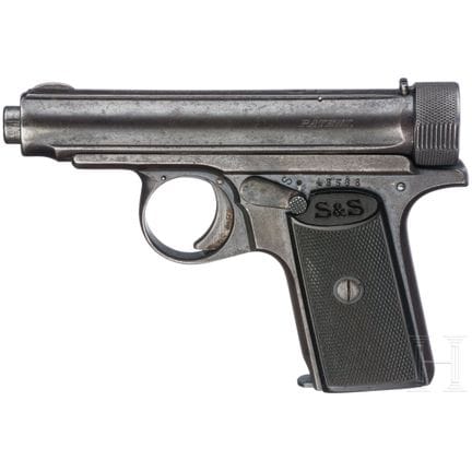 A Sauer &amp; Sohn, modèle 13  
Calibre 7,65 mm Br