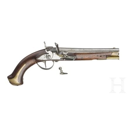 Pistola de oficial de infantería M 1798 con seguro