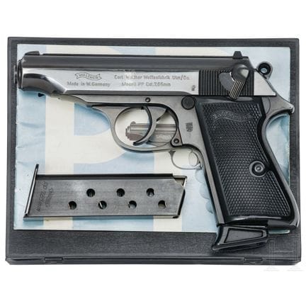 A Walther (Ulm) Mod. PP, Ulm, in box, Hesse police