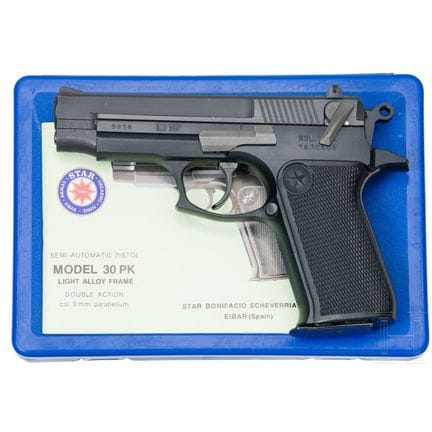A Star Mod. 28 PK，原厂包装，国家警察局  
口径 9mm 鲁格，编号 163280
