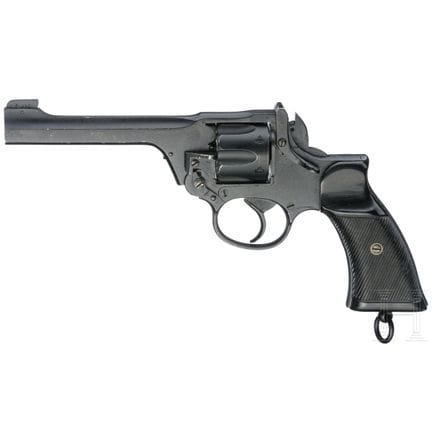 An Enfield No. 2 Mk 1*  
Caliber .38 S&amp;W, No. 